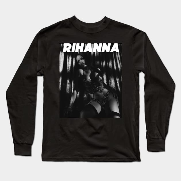 RIHANNA Long Sleeve T-Shirt by nurkaymazdesing